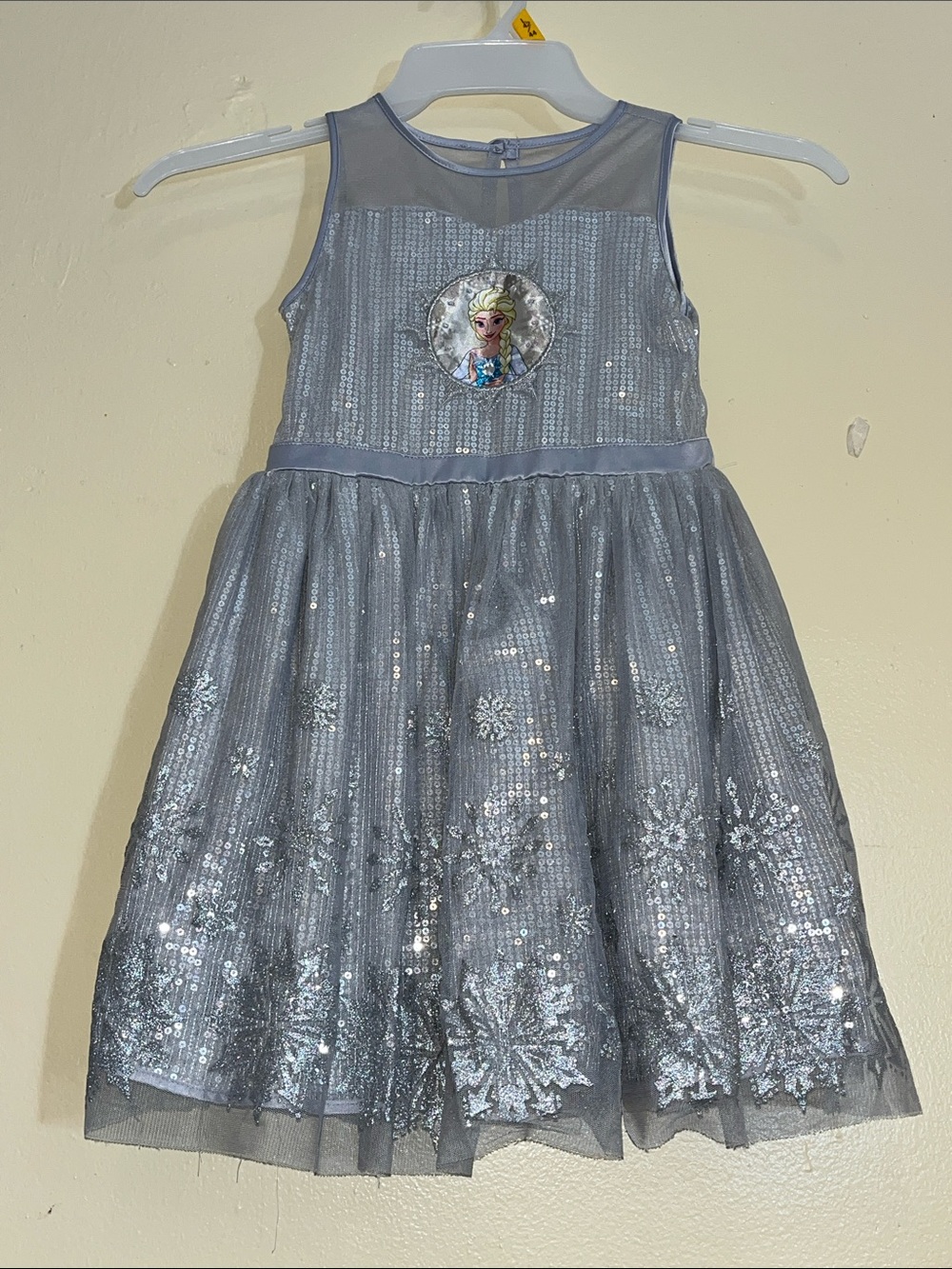Disney Silver Sequin Snowflake Dress